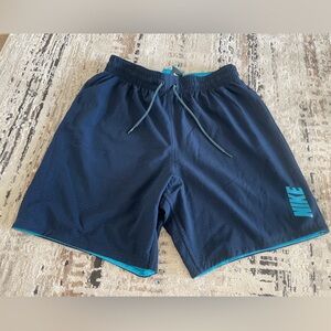 Nike Navy Blue Reversible Athletic Shorts